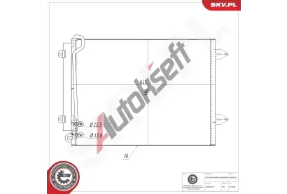 ESEN SKV Kondenz�tor klimatizace ESN 86SKV013, 86SKV013