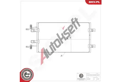 ESEN SKV Kondenz�tor klimatizace ESN 86SKV057, 86SKV057