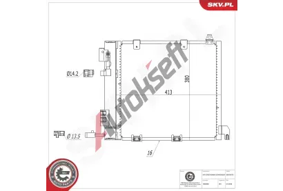 ESEN SKV Kondenz�tor klimatizace ESN 86SKV073, 86SKV073