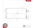 Kondenz�tor klimatizace&nbsp;ESEN SKV&nbsp;&dash;&nbsp;ESN 86SKV095