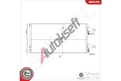 ESEN SKV Kondenz�tor klimatizace ESN 86SKV095, 86SKV095