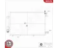 ESEN SKV Kondenz�tor klimatizace ESN 86SKV098, 86SKV098