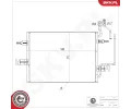 Kondenz�tor klimatizace&nbsp;ESEN SKV&nbsp;&dash;&nbsp;ESN 86SKV099