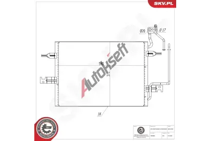 ESEN SKV Kondenz�tor klimatizace ESN 86SKV099, 86SKV099