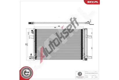 ESEN SKV Kondenz�tor klimatizace ESN 86SKV121, 86SKV121