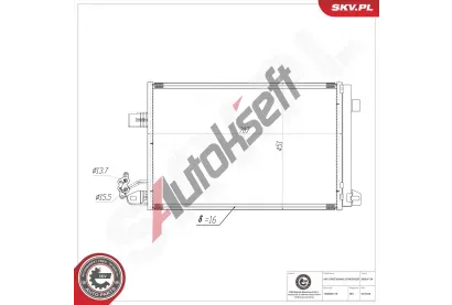 ESEN SKV Kondenz�tor klimatizace ESN 86SKV124, 86SKV124