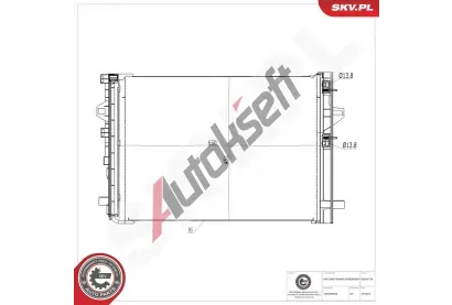 ESEN SKV Kondenz�tor klimatizace ESN 86SKV128, 86SKV128