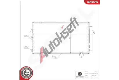 ESEN SKV Kondenz�tor klimatizace ESN 86SKV130, 86SKV130