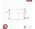 ESEN SKV Kondenz�tor klimatizace ESN 86SKV137, 86SKV137