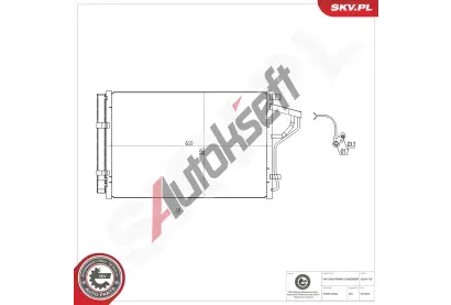 ESEN SKV Kondenztor klimatizace ESN 86SKV138, 86SKV138
