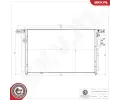 Kondenztor klimatizace ESEN SKV ‐ ESN 86SKV158