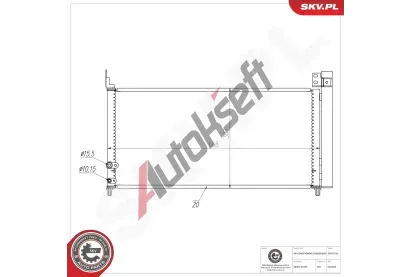 ESEN SKV Kondenz�tor klimatizace ESN 86SKV159, 86SKV159