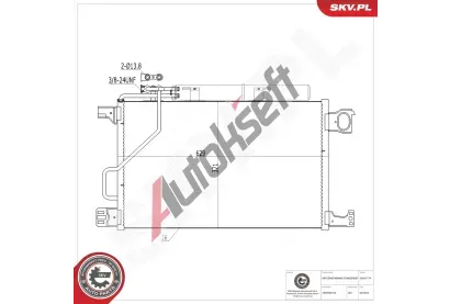 ESEN SKV Kondenz�tor klimatizace ESN 86SKV174, 86SKV174