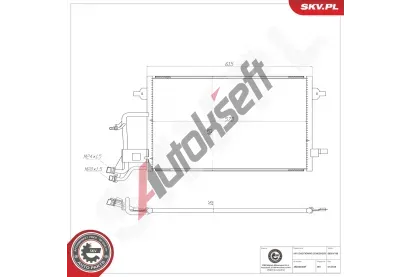 ESEN SKV Kondenz�tor klimatizace ESN 86SKV199, 86SKV199