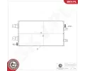 Kondenz�tor klimatizace&nbsp;ESEN SKV&nbsp;&dash;&nbsp;ESN 86SKV231
