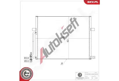 ESEN SKV Kondenz�tor klimatizace ESN 86SKV244, 86SKV244