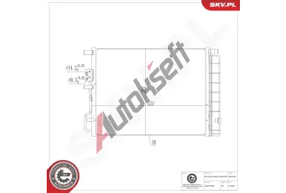 ESEN SKV Kondenz�tor klimatizace ESN 86SKV245, 86SKV245
