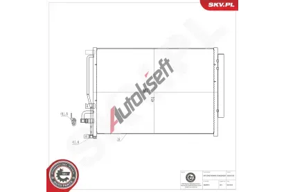 ESEN SKV Kondenz�tor klimatizace ESN 86SKV250, 86SKV250