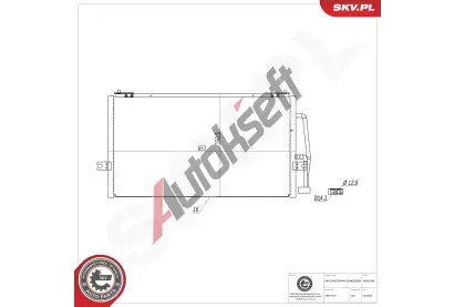 ESEN SKV Kondenz�tor klimatizace ESN 86SKV286, 86SKV286