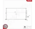 ESEN SKV Kondenz�tor klimatizace ESN 86SKV289, 86SKV289