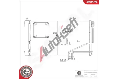 ESEN SKV Kondenztor klimatizace ESN 86SKV293, 86SKV293