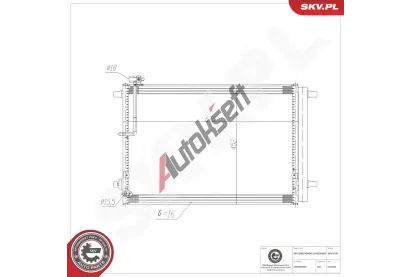 ESEN SKV Kondenz�tor klimatizace ESN 86SKV299, 86SKV299