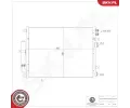 Kondenztor klimatizace ESEN SKV ‐ ESN 86SKV304