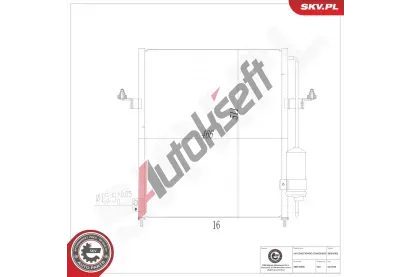 ESEN SKV Kondenztor klimatizace ESN 86SKV305, 86SKV305