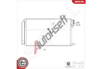 ESEN SKV Kondenz�tor klimatizace ESN 86SKV318, 86SKV318