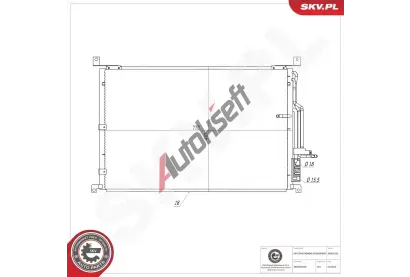 ESEN SKV Kondenz�tor klimatizace ESN 86SKV339, 86SKV339