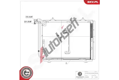 ESEN SKV Kondenz�tor klimatizace ESN 86SKV364, 86SKV364