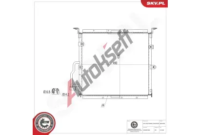 ESEN SKV Kondenz�tor klimatizace ESN 86SKV365, 86SKV365