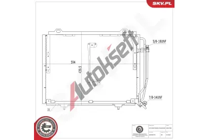 ESEN SKV Kondenz�tor klimatizace ESN 86SKV380, 86SKV380