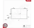 ESEN SKV Kondenztor klimatizace ESN 86SKV384, 86SKV384
