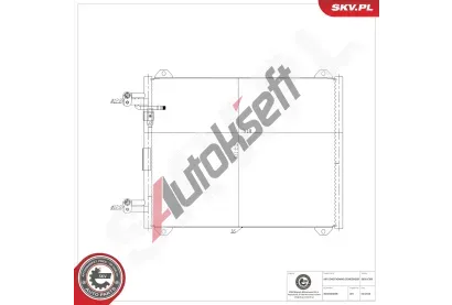 ESEN SKV Kondenzátor klimatizace ESN 86SKV389, 86SKV389 ESEN SKV Kondenzátor klimatizace ESN 86SKV389, 86SKV389