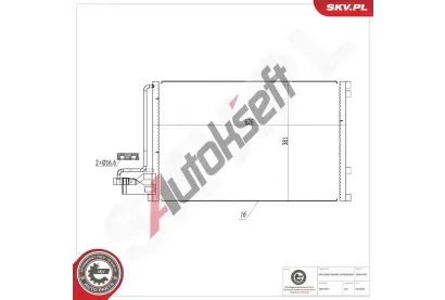 ESEN SKV Kondenz�tor klimatizace ESN 86SKV404, 86SKV404