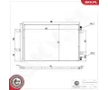 Kondenz�tor klimatizace&nbsp;ESEN SKV&nbsp;&dash;&nbsp;ESN 86SKV407