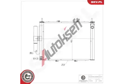 ESEN SKV Kondenz�tor klimatizace ESN 86SKV417, 86SKV417
