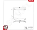 Kondenz�tor klimatizace&nbsp;ESEN SKV&nbsp;&dash;&nbsp;ESN 86SKV421