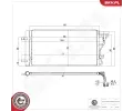 Kondenz�tor klimatizace&nbsp;ESEN SKV&nbsp;&dash;&nbsp;ESN 86SKV433