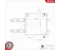 ESEN SKV Kondenzátor klimatizace ESN 86SKV436, 86SKV436