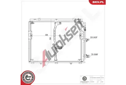 ESEN SKV Kondenz�tor klimatizace ESN 86SKV461, 86SKV461