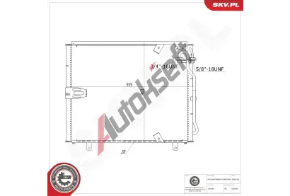 ESEN SKV Kondenz�tor klimatizace ESN 86SKV469, 86SKV469