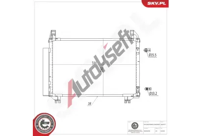 ESEN SKV Kondenz�tor klimatizace ESN 86SKV477, 86SKV477