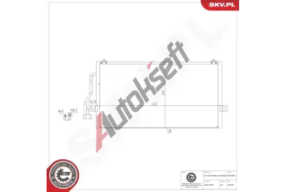 ESEN SKV Kondenz�tor klimatizace ESN 86SKV484, 86SKV484