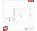 ESEN SKV Kondenz�tor klimatizace ESN 86SKV489, 86SKV489