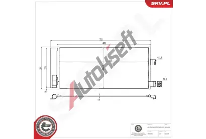ESEN SKV Kondenz�tor klimatizace ESN 86SKV490, 86SKV490