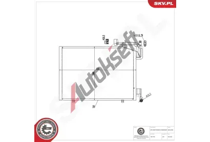 ESEN SKV Kondenz�tor klimatizace ESN 86SKV508, 86SKV508