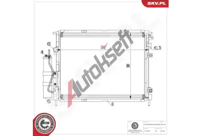 ESEN SKV Kondenz�tor klimatizace ESN 86SKV515, 86SKV515