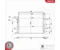 ESEN SKV Kondenzátor klimatizace ESN 86SKV522, 86SKV522